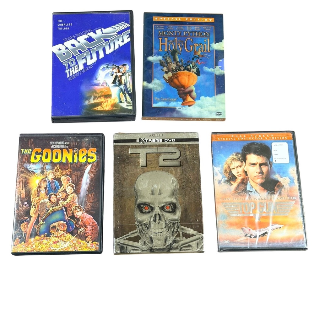 Mixed Brand 80s 90s Movie Lot 5 DVDs Multicolor Classic Film Bundle Home Media